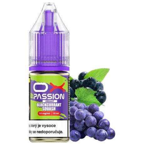 Liquid OXVA OX PASSION Salts Blackcurrant Squash 10ml - 10mg