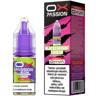 Liquid OXVA OX PASSION Salts Blackcurrant Squash 10ml - 20mg