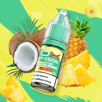 Liquid OXVA OX PASSION Salts Pineapple Coconut 10ml - 10mg
