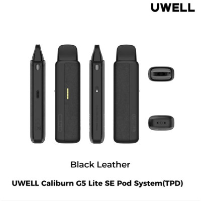Uwell Caliburn G5 Lite SE Pod elektronická cigareta 1600mAh Black Leather