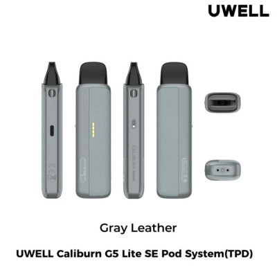 Uwell Caliburn G5 Lite SE Pod elektronická cigareta 1600mAh Gray Leather