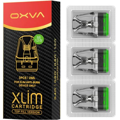 OXVA Xlim Top Fill SS cartridge 1,2ohm 2ml 3Pack